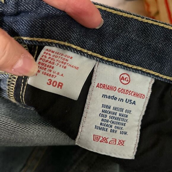 AG Adriano Goldschmied The Club Flare Jeans Wide Leg Size 30R Blue - Picture 7 of 9